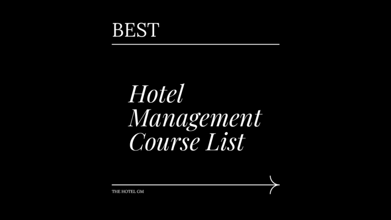 Hotel management course list generic best of